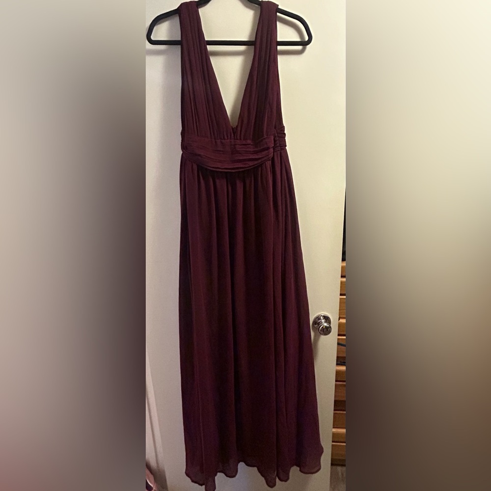 Lulus Burgandy Bridesmaids Dress